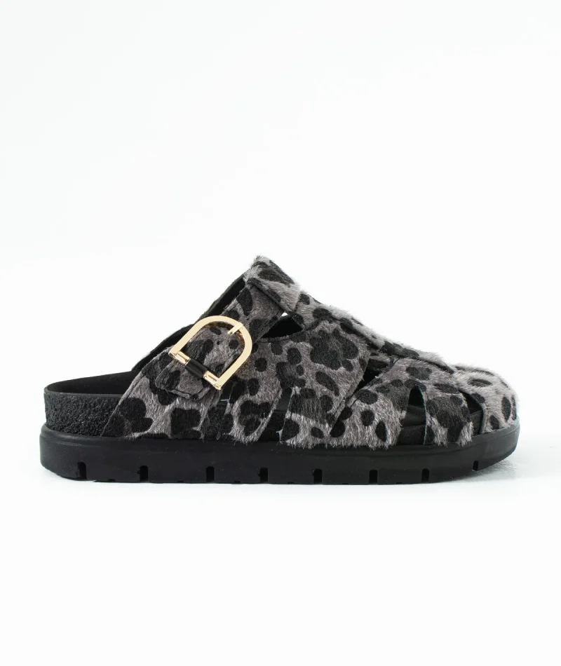 Arven Premium Spider Model Slippers - Leopard Gray