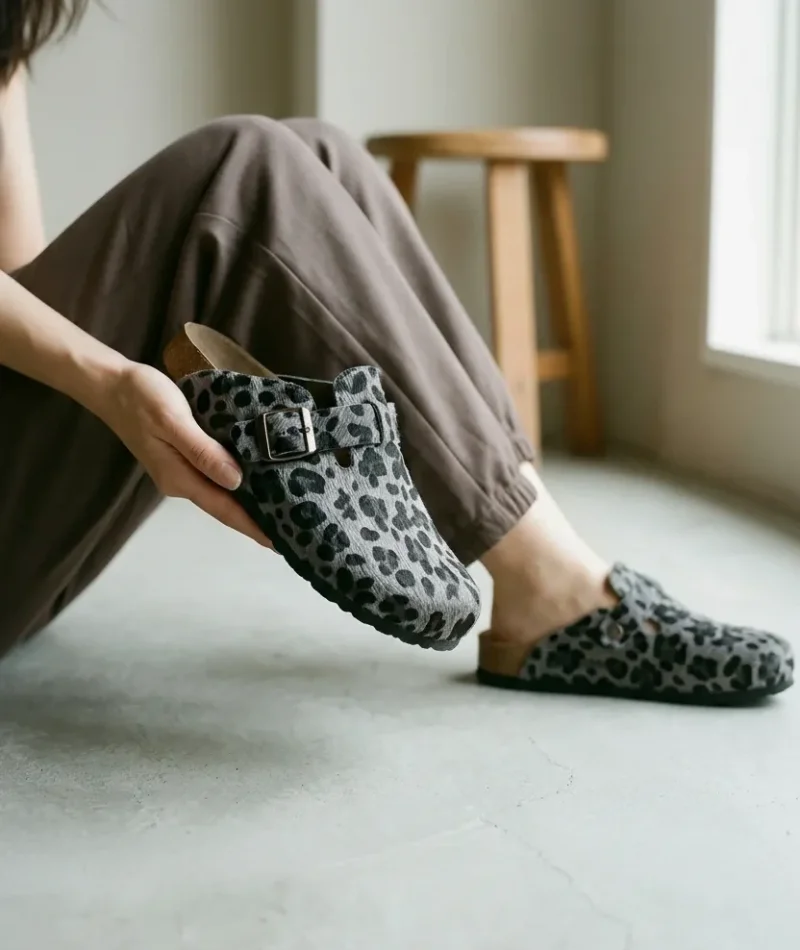 Doston Terlik Rahat Taban, Şehir Stili - Leopar Gri