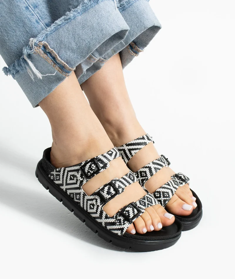 Vento Kadın 3 Tokalı Anatomik Taban Terlik - Gri