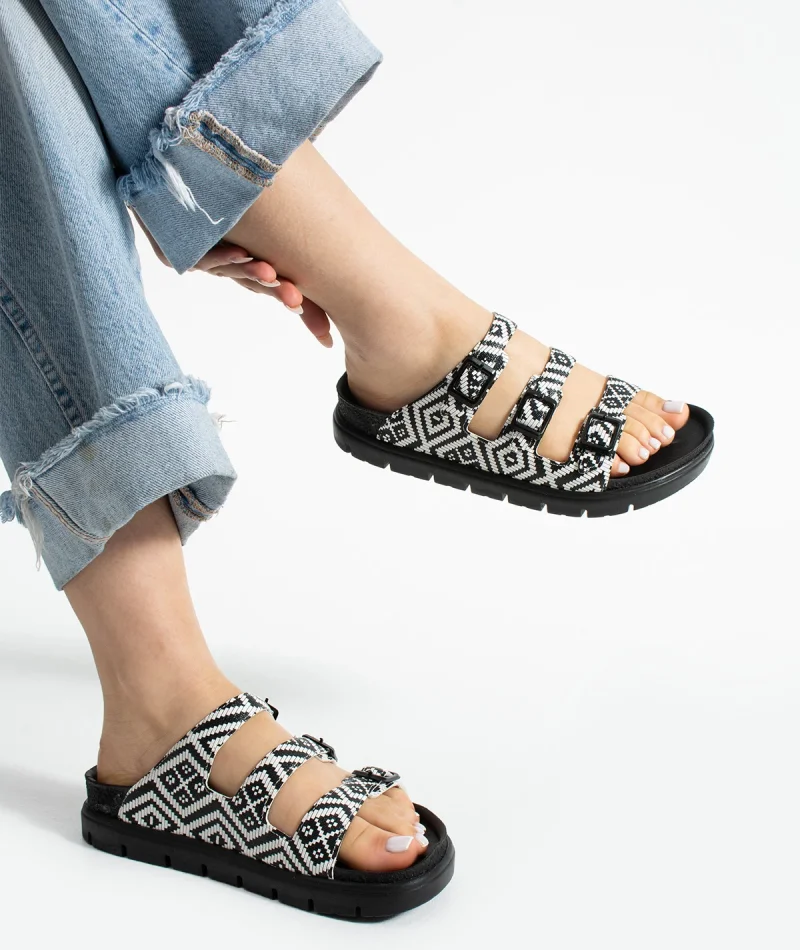 Vento Kadın 3 Tokalı Anatomik Taban Terlik - Gri