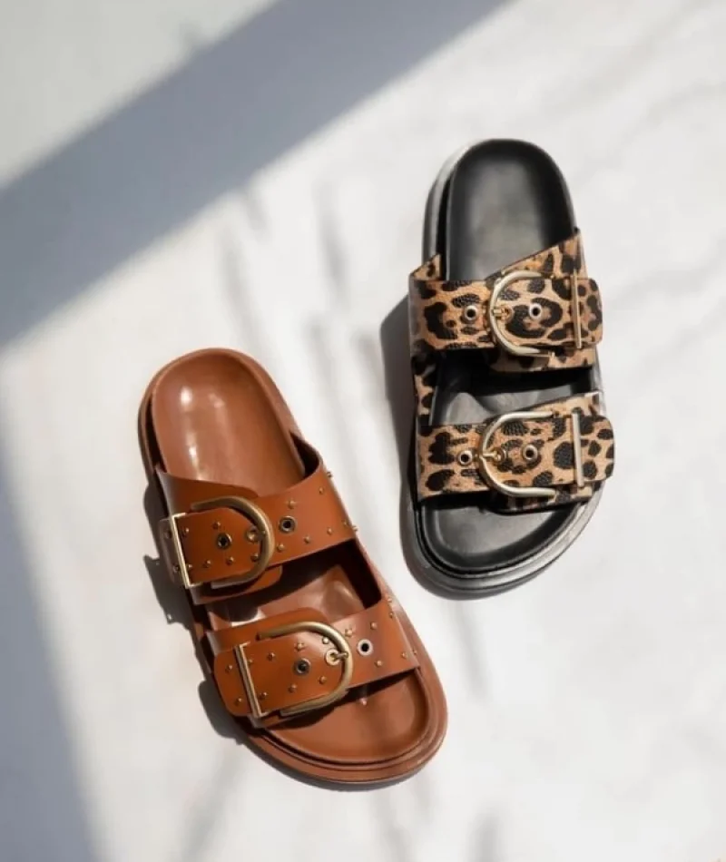 Forster Kadın Zımba Detay Terlik Taba