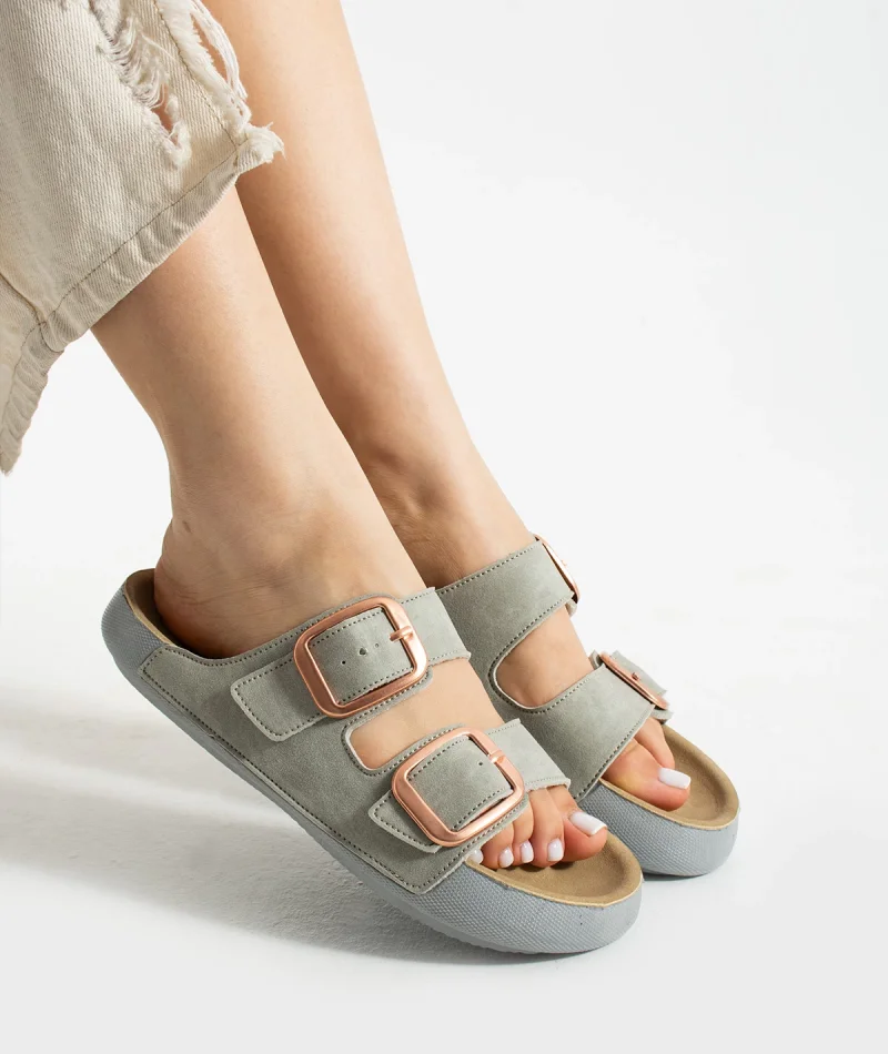 Lena Taş Kadın Terlik – Ortopedik, Hafif, Kaymaz Taban