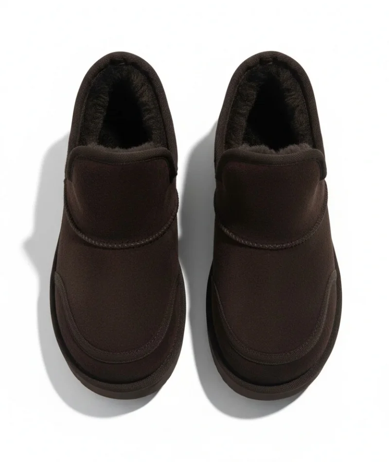 Lusso Kalın Taban Kışlık İçi Kürklü Kadın Bot - Kahve