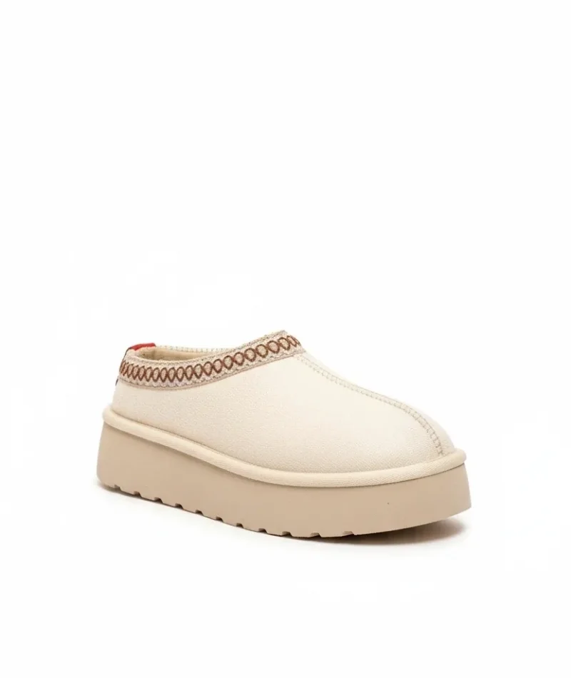 Tazzy Classic Süet Tüylü Kadın Bot - Bej