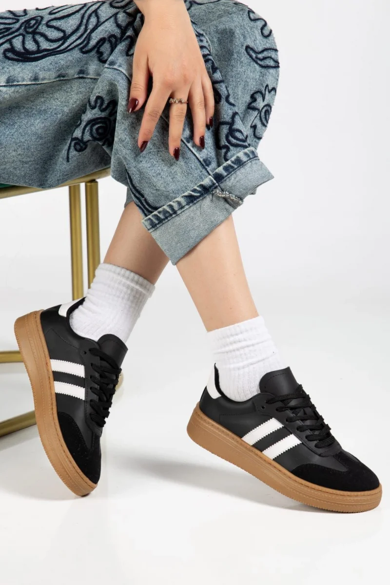 Nova Spor Gum Taban Günlük Sneaker - Siyah