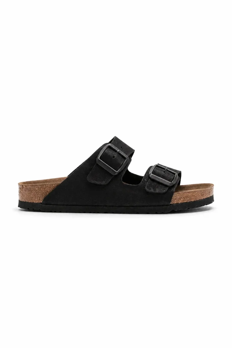 Çift Tokalı Fuga Comfort Unisex Terlik – Siyah