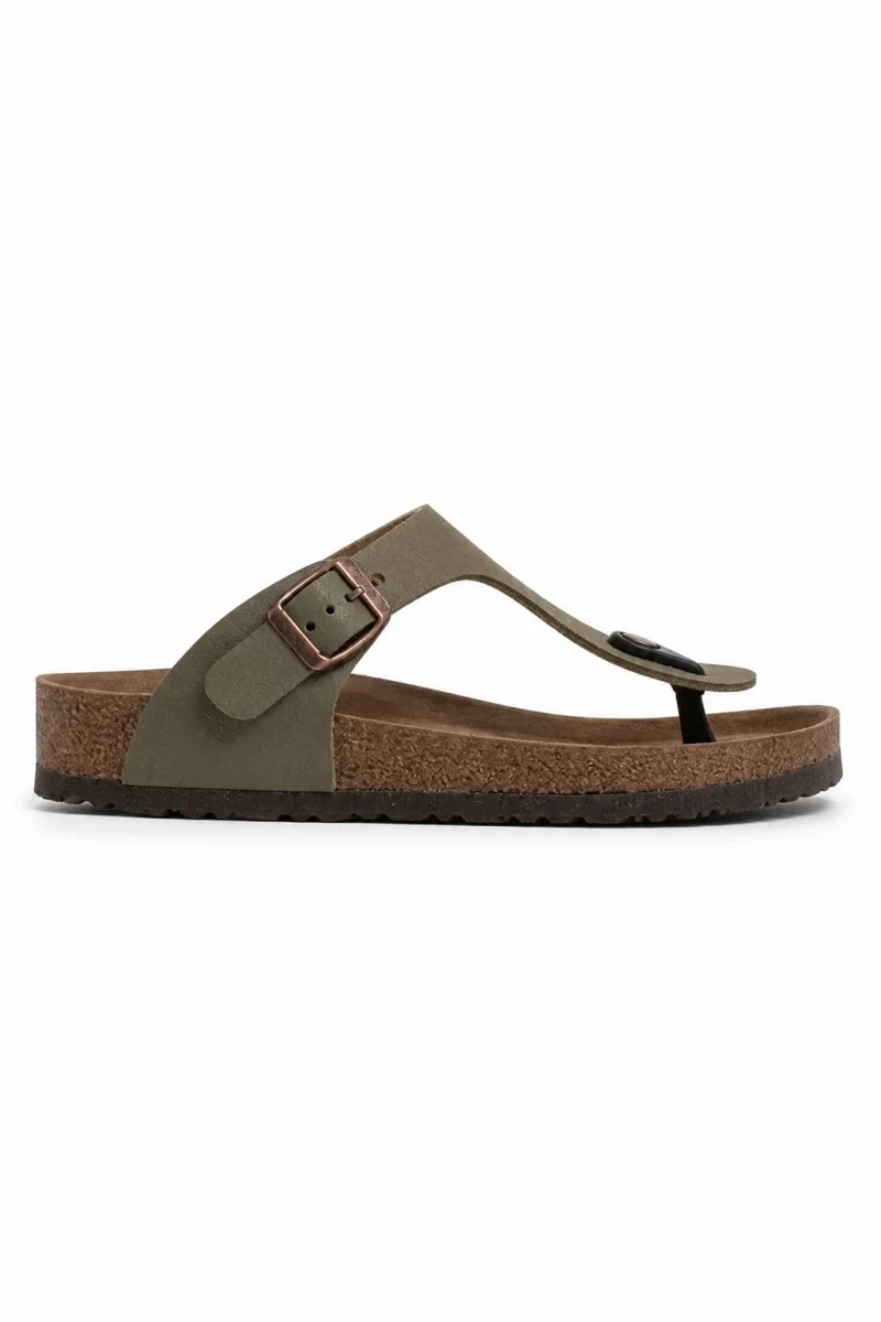 Parmak Arası Freistep Unisex Terlik – Haki
