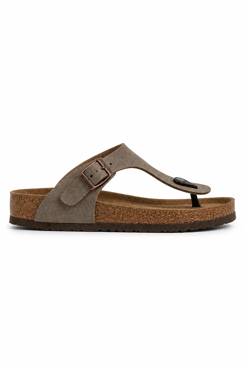 Parmak Arası Freistep Unisex Terlik – Vizon