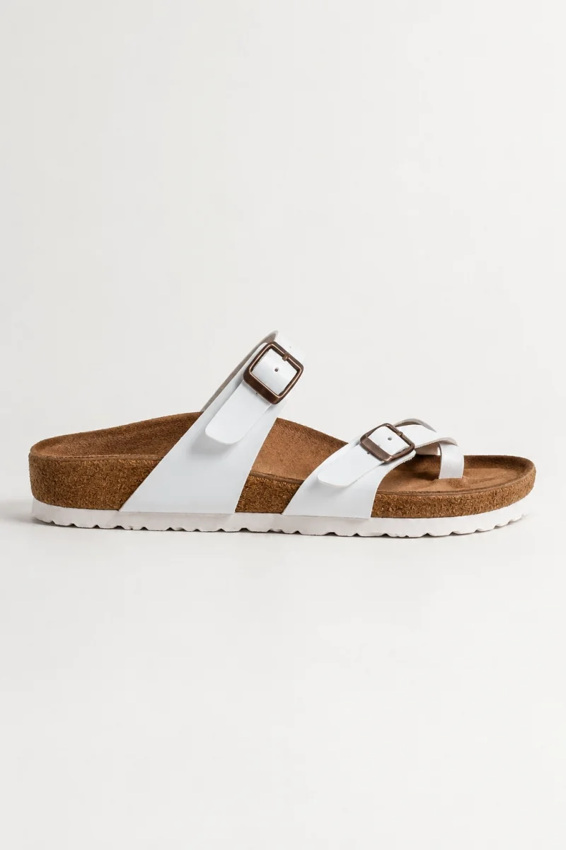 Moderno Womens Slippers White – Cross Strap, Comfortable, Stylish, and Relaxed