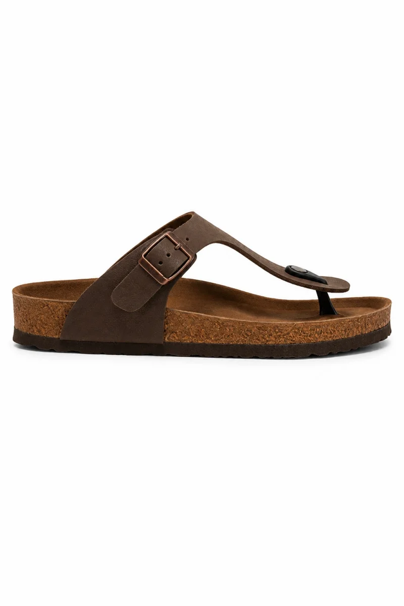 Parmak Arası Freistep Unisex Terlik – Kahverengi