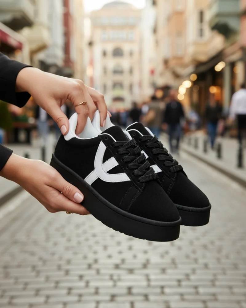Ella Kadın Premium Sneaker - Siyah