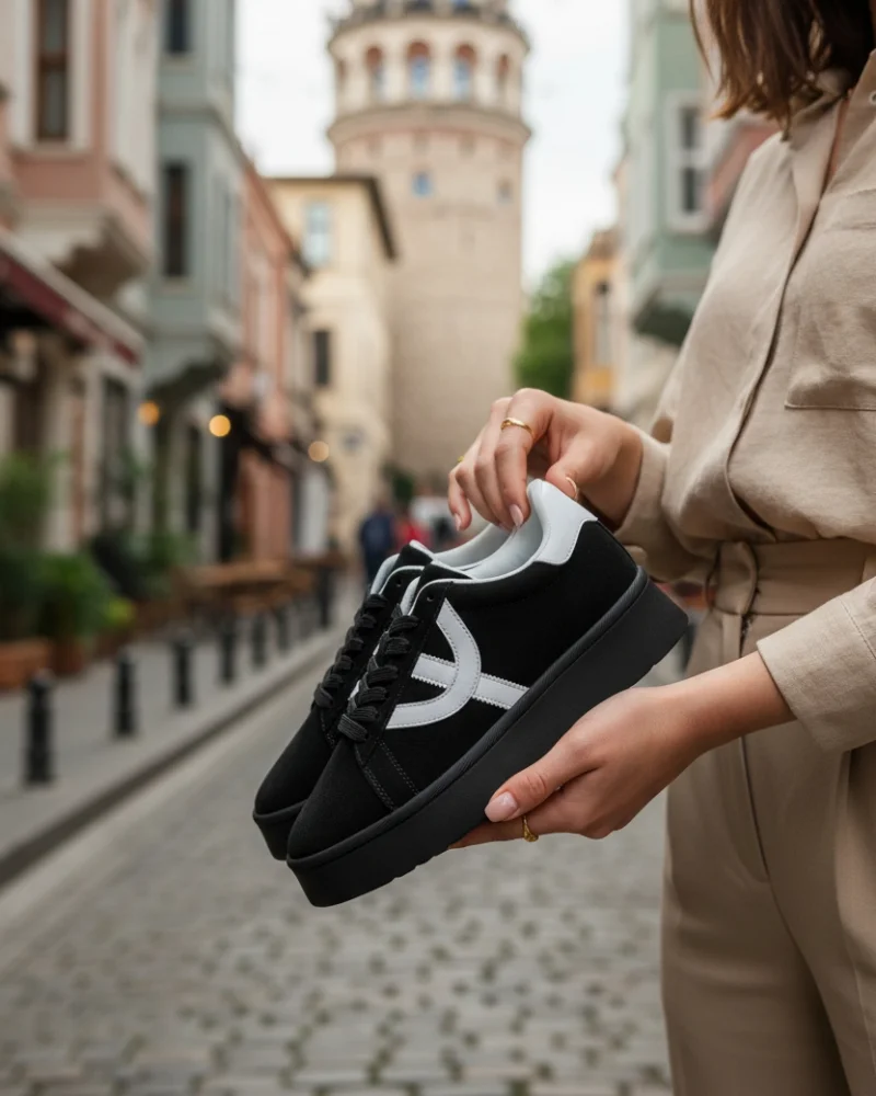 Ella Kadın Premium Sneaker - Siyah