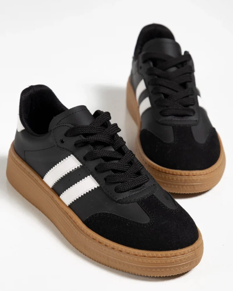 Nova Sports Gum Sole Casual Sneaker - Black
