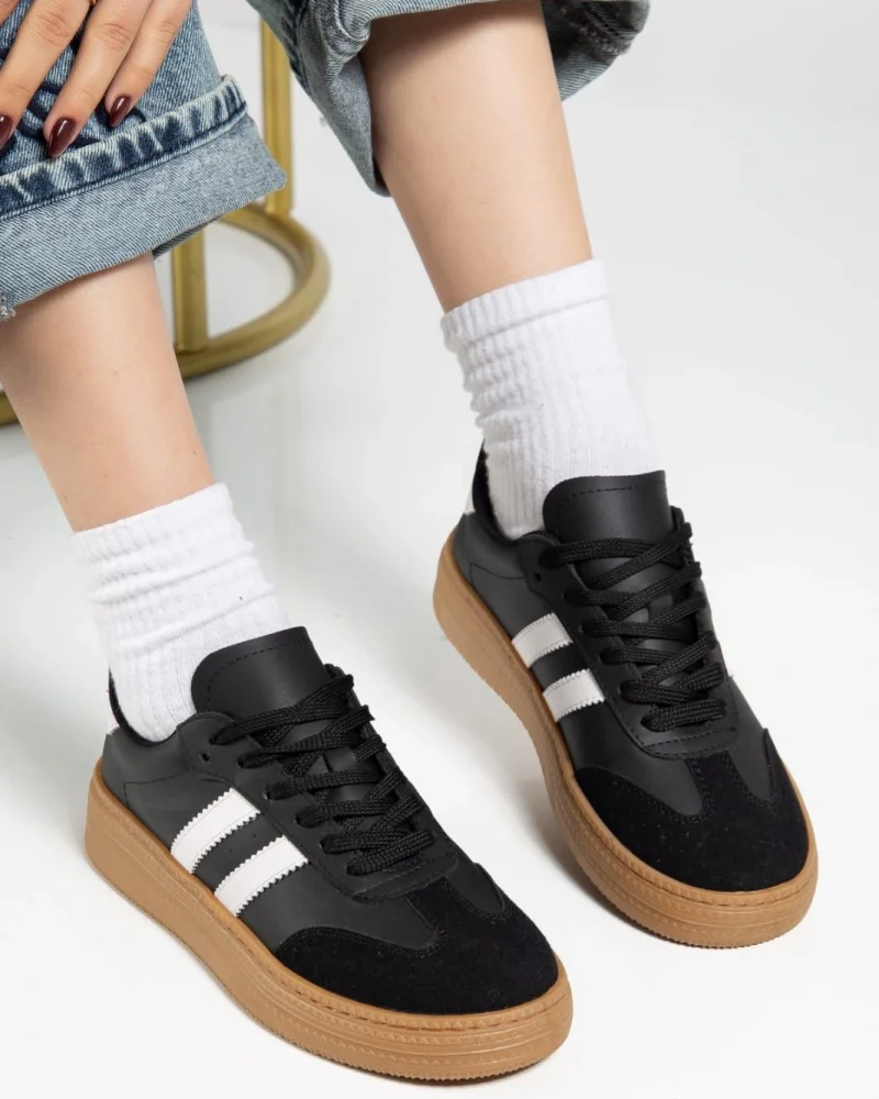 Nova Sports Gum Sole Casual Sneaker - Black