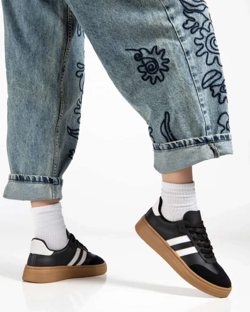 Nova Sports Gum Sole Casual Sneaker - Black