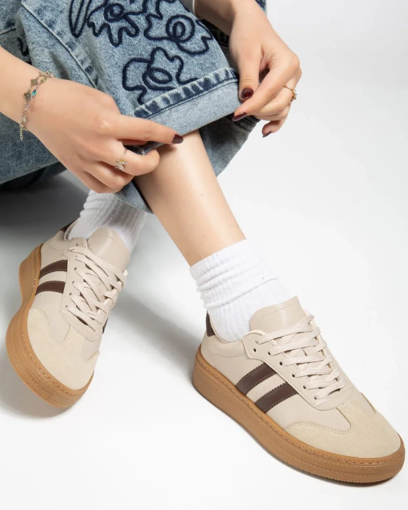 Nova Spor Gum Taban Günlük Sneaker - Bej