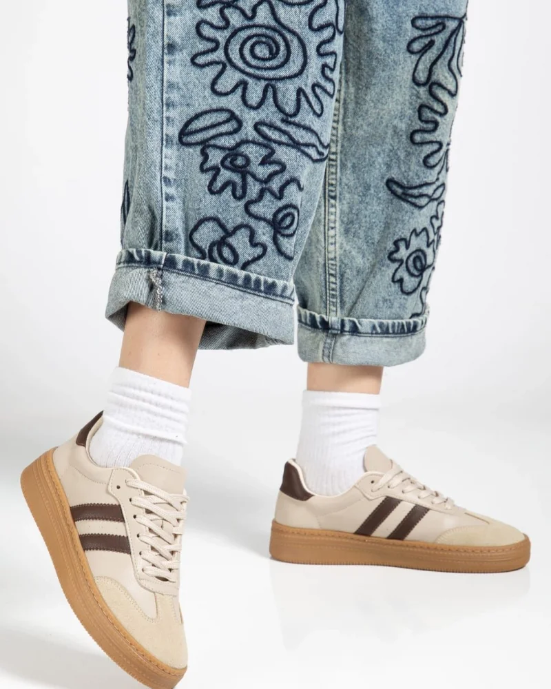 Nova Spor Gum Taban Günlük Sneaker - Bej