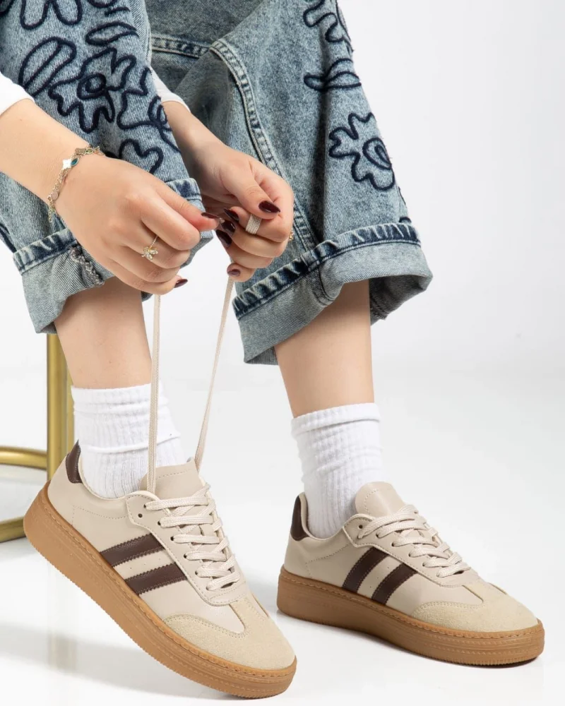 Nova Spor Gum Taban Günlük Sneaker - Bej