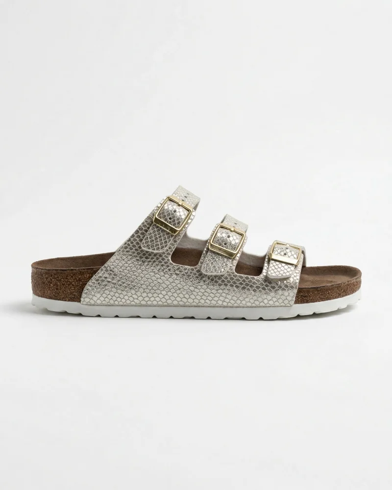 Luxe Womens Slippers 3-Strap Anatomical Sole Comfortable Stylish Slippers - Gold