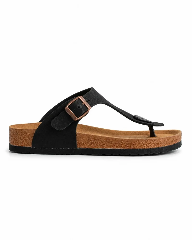 Parmak Arası Freistep Unisex Terlik – Siyah