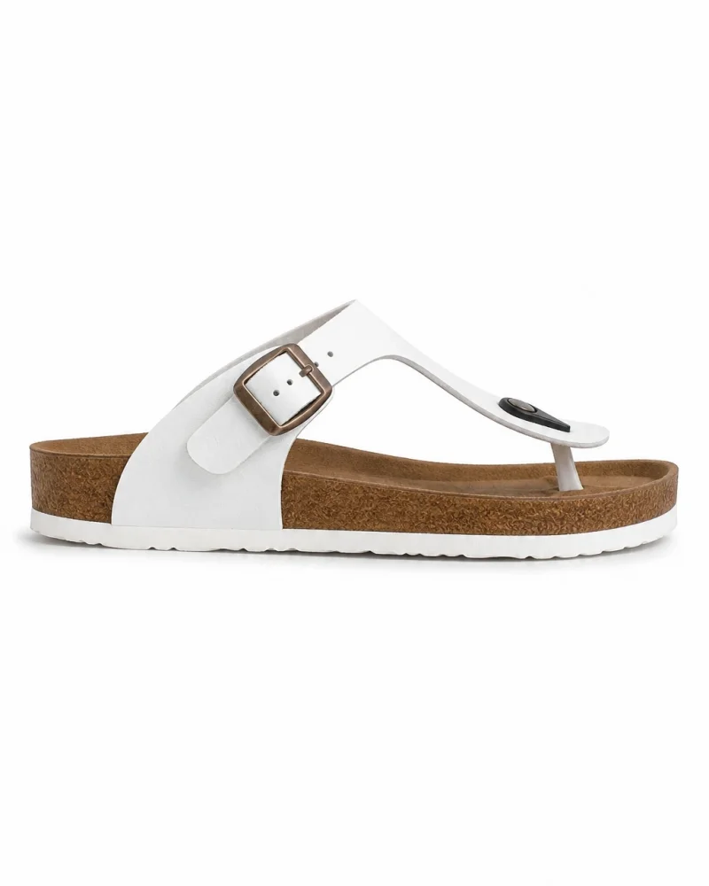 Parmak Arası Freistep Unisex Terlik – Beyaz