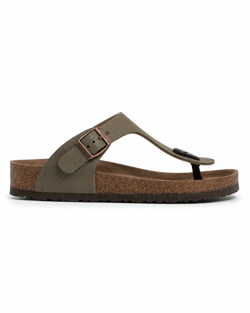 Parmak Arası Freistep Unisex Terlik – Haki