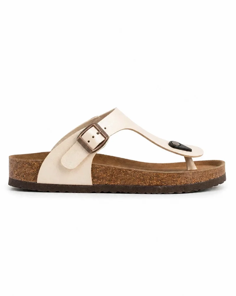 Parmak Arası Freistep Unisex Terlik – Bej