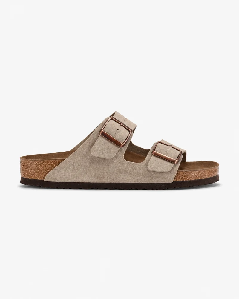 Çift Tokalı Fuga Comfort Unisex Terlik – Krem