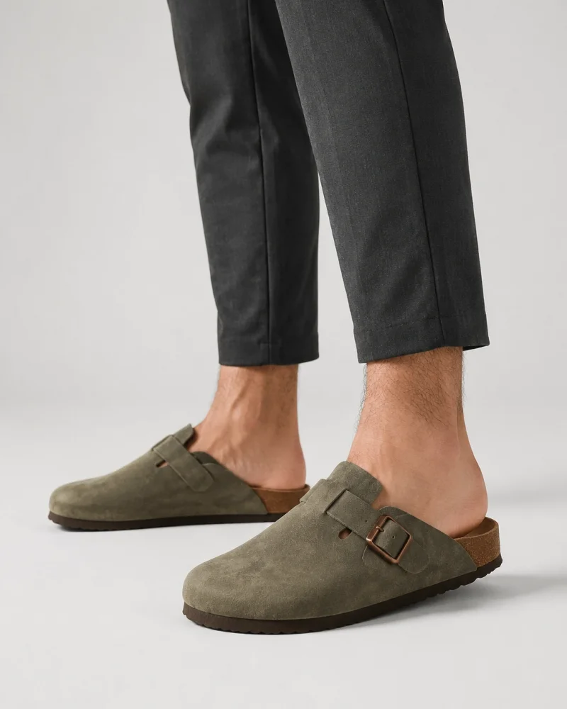 Boston Unisex Mantar Taban Terlik - Haki