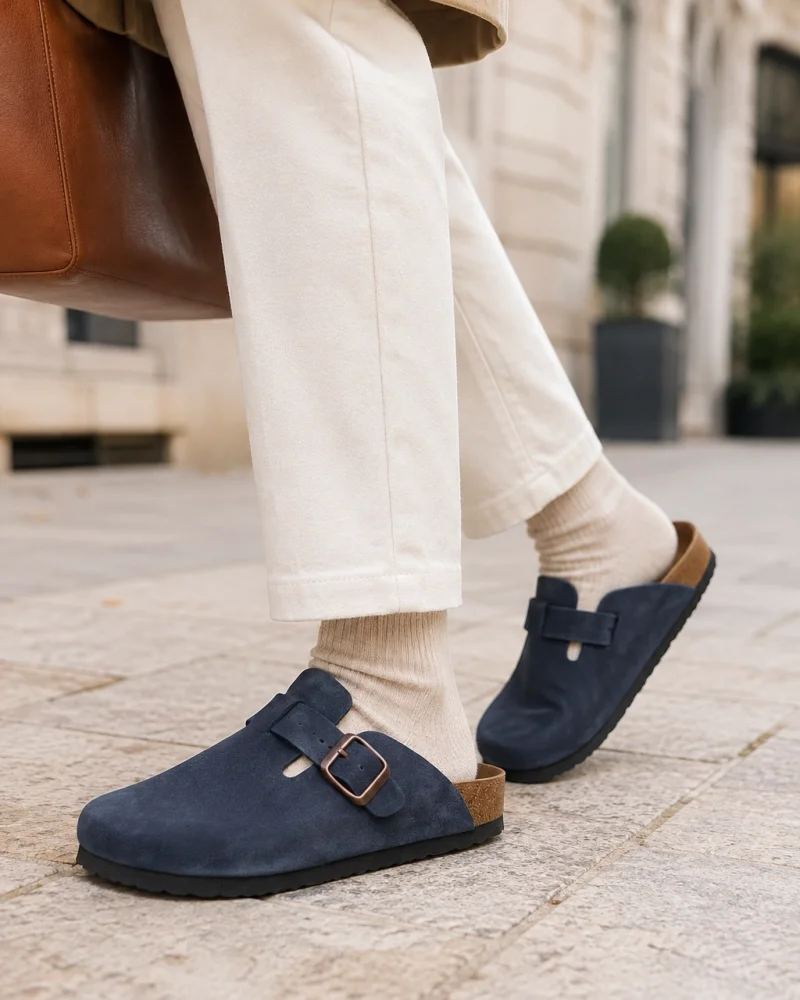 Boston Unisex Mantar Taban Terlik - Lacivert