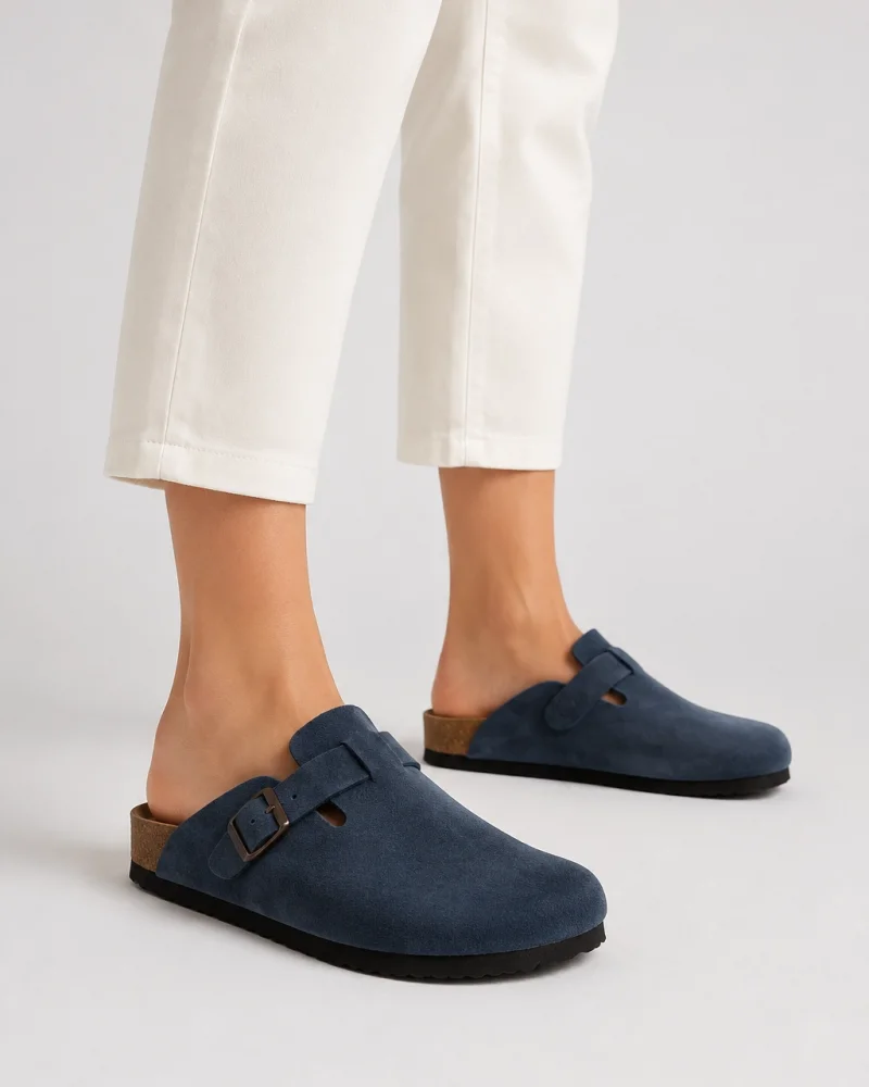Boston Unisex Mantar Taban Terlik - Lacivert
