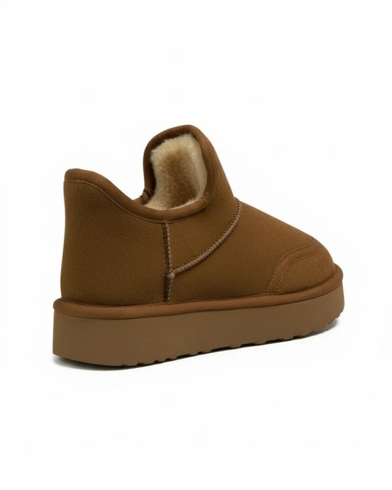 Lusso Thick Sole Winter Fleece-Lined Womens Boot - Tan