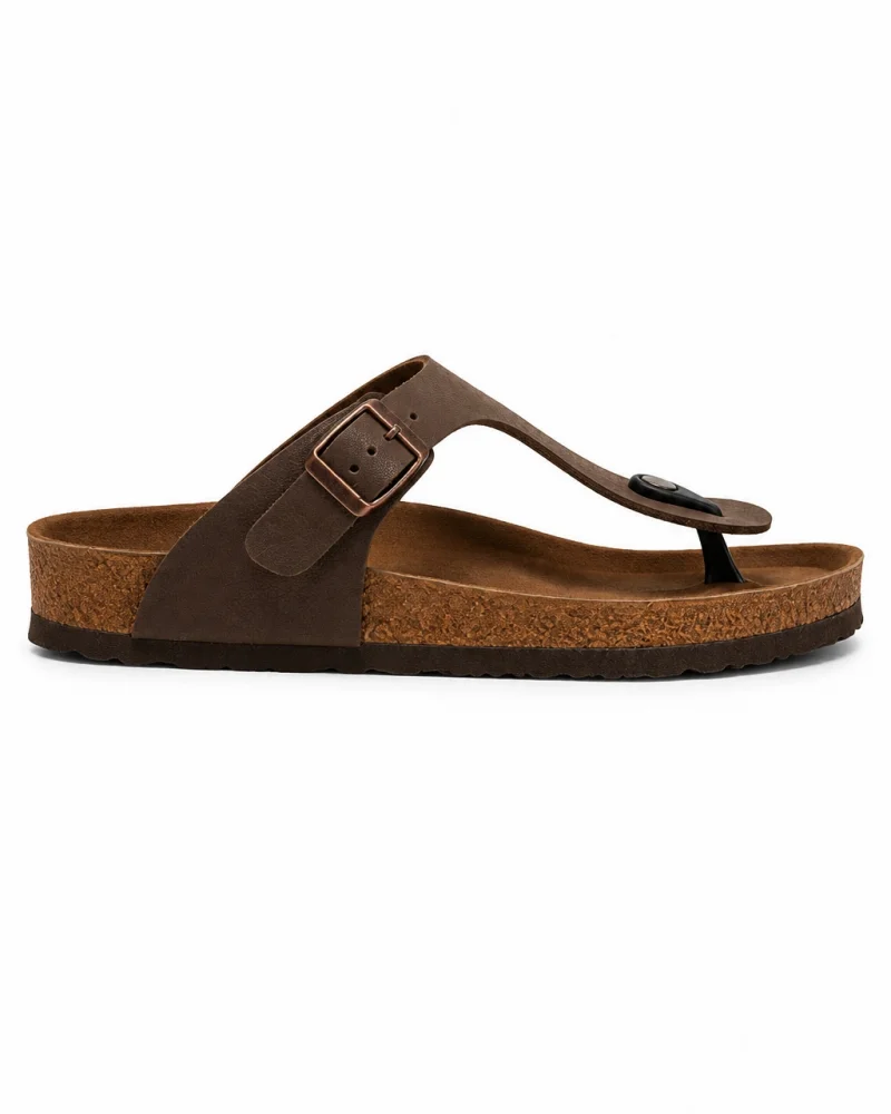 Parmak Arası Freistep Unisex Terlik – Kahverengi