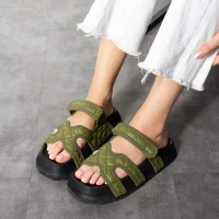 Kapitone Farmer Ev Dış Mekan Kadın Terlik – Haki