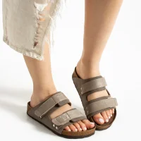 Duoflex Kadın Terlik Vizon – Ultra Hafif Ortopedik Kaymaz Taban Günlük