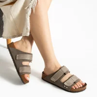 Duoflex Kadın Terlik Vizon – Ultra Hafif Ortopedik Kaymaz Taban Günlük