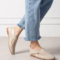 Viona Minimal Kadın Günlük Babet – Bej