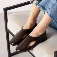 Viona Minimal Kadın Günlük Babet – Kahve