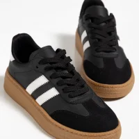 Nova Sports Gum Sole Casual Sneaker - Black