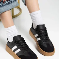 Nova Sports Gum Sole Casual Sneaker - Black