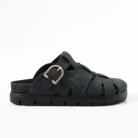 Arven Premium Spider Pattern Sandals - Black