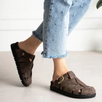 Arven Premium Örümcek Model Terlik - Kahve