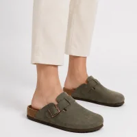 Boston Unisex Mantar Taban Terlik - Haki