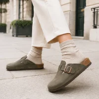 Boston Unisex Mantar Taban Terlik - Haki