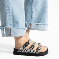 Vento Kadın 3 Tokalı Anatomik Taban Terlik - Gri