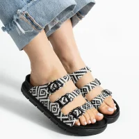 Vento Kadın 3 Tokalı Anatomik Taban Terlik - Gri