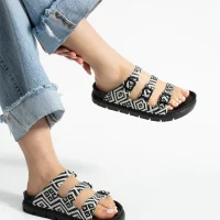 Vento Kadın 3 Tokalı Anatomik Taban Terlik - Gri