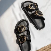 Forster Kadın Zımba Detay Terlik Siyah