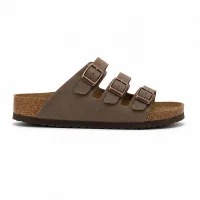 Women 3 Buckle Anatomical Sole Slippers Comfortable Casual Summer - Mink