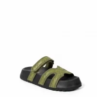 Kapitone Farmer Ev Dış Mekan Kadın Terlik – Haki